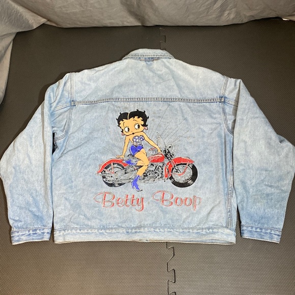 90s Betty Boop Jean Jacket - Picture 1 of 14